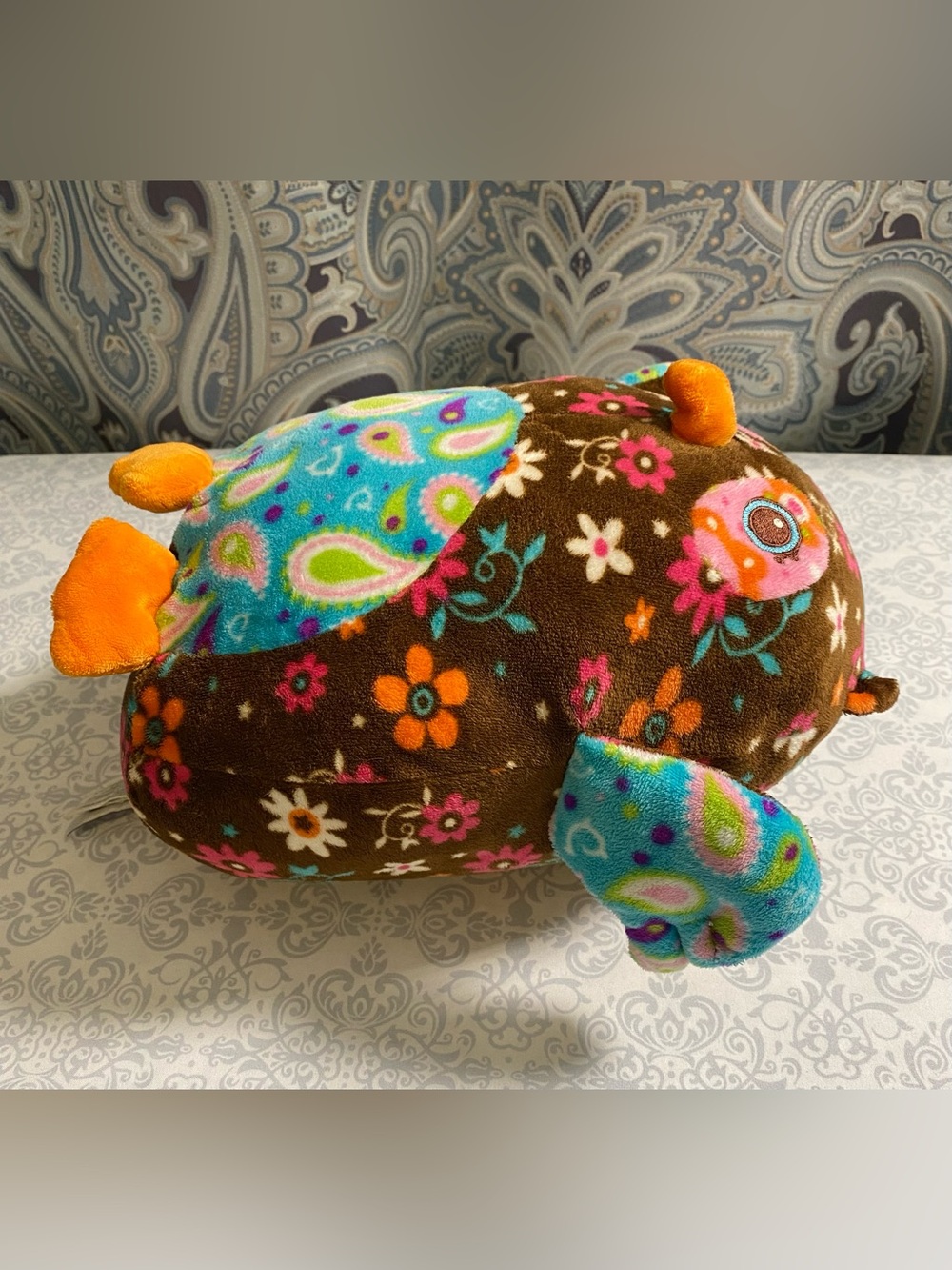 Mary Meyer Paisley Floral Print, Plush Owl Stuffed Animal - Picture 14 of 16